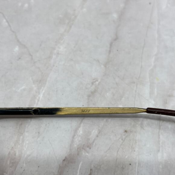 Vintage L'Amy Foxboro France 140mm CC32 L124 Aviator Eyeglasses Frames TG7-G2-10 - Picture 6 of 9